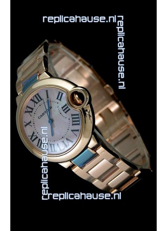 Cartier Balon de Swiss Replica Watch in Pink Dial