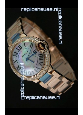 Cartier Balon de Swiss Replica Watch in Rainbow Dial