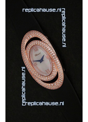 Chopard Xtravagza Swiss Replica Watch in Black Strap