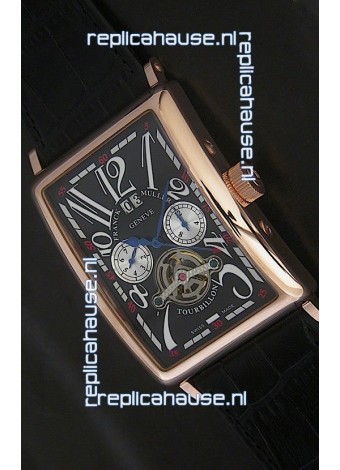 Franck Muller Long Island Japanese Replica Watch in Black Dial