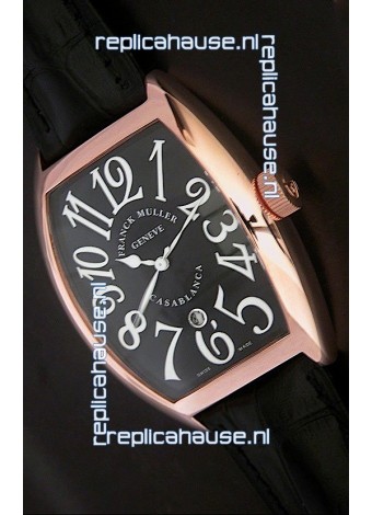 Franck Muller Crazy Hours Japanese Replica Watch in Black Dial