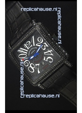 Franck Muller Conquistador King Automatic Swiss Replica Watch in Black PVD Case