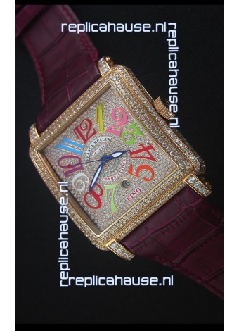 Franck Muller Conquistador King Automatic Crazy Colors Swiss Replica Watch 