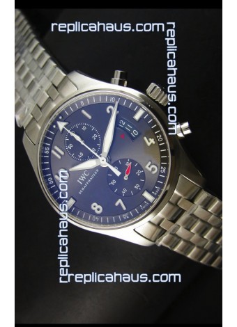 IWC IW387802 Pilot Chronograph 1:1 Mirror Replica with Steel Bracelet