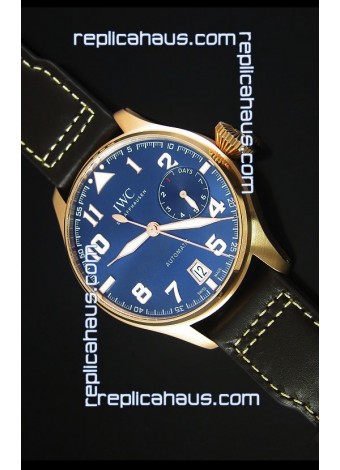 IWC Big Pilot Rose Gold - Functional Power Reserve 1:1 Mirror Replica Watch