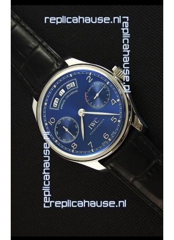 IWC Portugieser Annual Calender Midnight Blue IW503502 1:1 Mirror Replica Watch