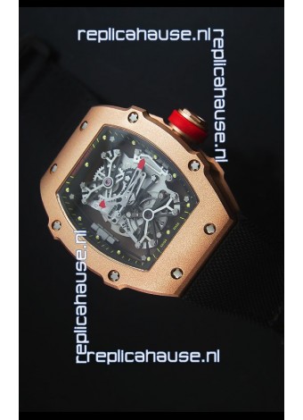 Richard Mille RM027 Tourbillon Rafael Nadal Edition Swiss Watch in 18K Rose Gold