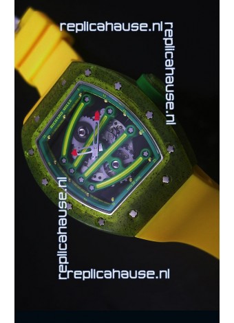 Richard Mille RM059 Yohan Blake Edition Swiss Replica Watch in Green Bezel