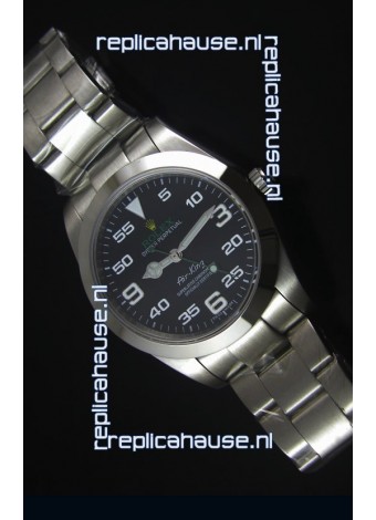 Rolex Oyster Perpetual 116900 AIR KING Swss Replica Watch in Black Dial 