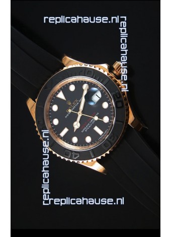 Rolex Yachtmaster 116655 Everose Gold Ceramic 1:1 Ultimate Mirror Replica Watch