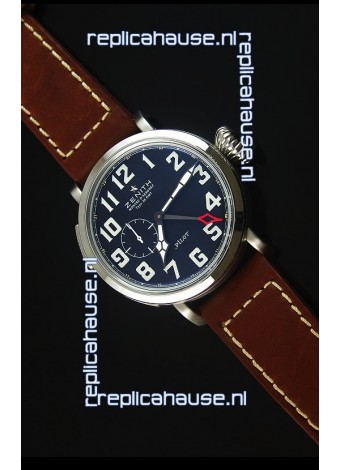 Zenith Heritage Pilot Type 20 GMT Matte Black Dial Swiss 1:1 Mirror Replica Watch