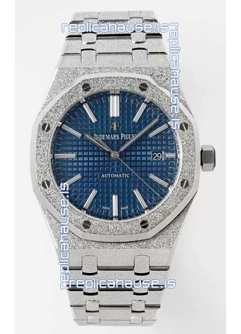 Audemars Piguet Royal Oak 15410BC 41MM Blue Dial 904L Steel CALIBRE 3120 Movement 1:1 Mirror Replica