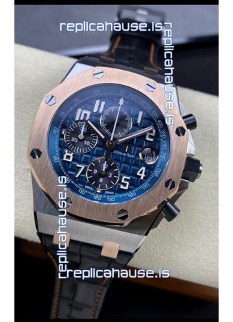 Audemars Piguet Royal Oak Offshore Blue Dial Chronograph 1:1 Mirror Replica Watch - 904L Steel