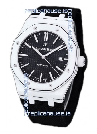 Audemars Piguet Royal Oak Ref.15400 Forged Carbon Casing Watch Black Dial in 1:1 Mirror Replica