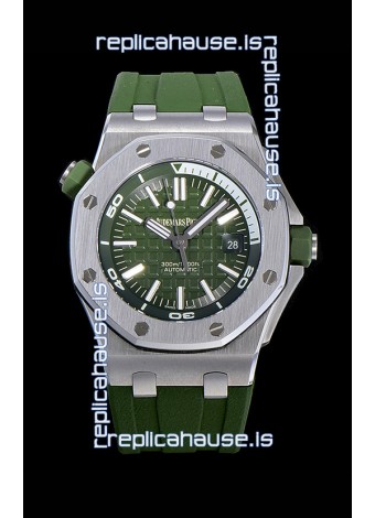 Audemars Piguet Royal Oak Diver Swiss Replica Dark Green Dial 1:1 Quality 3120 Movement 904L Steel 