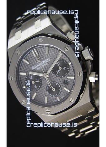 Audemars Piguet Royal Oak Chronograph Slate Grey Dial Steel Strap Swiss Replica Watch 