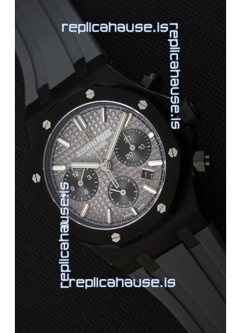 Audemars Piguet Royal Oak Chronograph Slate Grey Dial Rubber Strap PVD Case Swiss Replica Watch 
