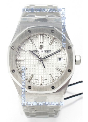 Audemars Piguet Royal 34MM Super Clone Swiss Replica Watch in White Dial