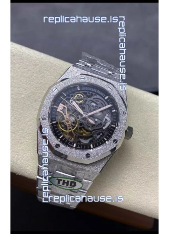 Audemars Piguet Royal Oak Double Balance Wheel Openworked FROSTED Edition 1:1 Superclone Replica Watch