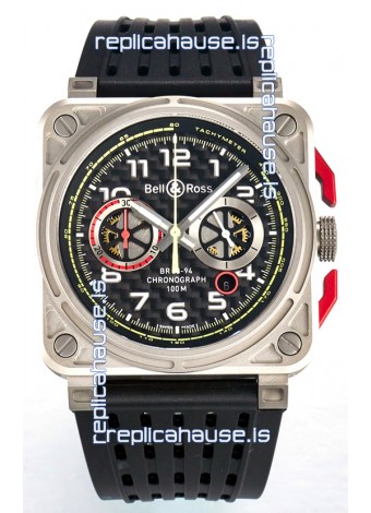Bell & Ross BR03-94 Titanium Case Carbon Dial Chronograph 1:1 Mirror Replica Watch