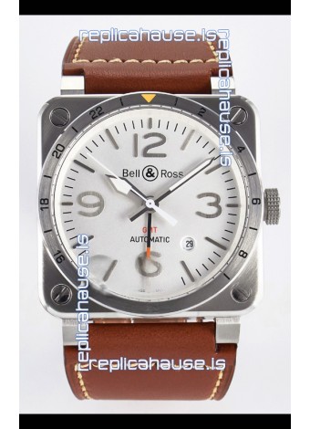 Bell & Ross BR03-93 GMT Edition White Dial 1:1 Mirror Replica Watch 