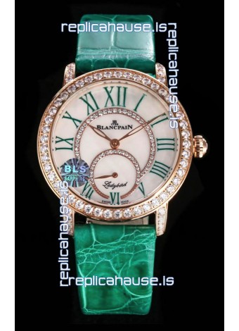 Blancpain Super Clone Lady Bird Colors Edition Watch in Rose Gold Casing