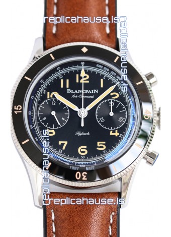 Blancpain Air Command Black Dial Steel Casing 1:1 Mirror Replica Watch