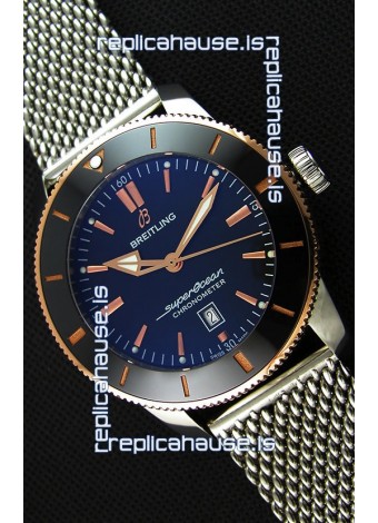 Breitling SuperOcean Heritage II B20 44MM Black Dial Two Tone Bezel 1:1 Mirror Replica