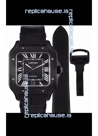 Cartier "Santos De Cartier" Mens XL 1:1 Mirror Replica Watch in PVD Coated Casing