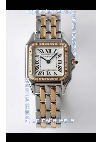 PANTHERE de Cartier Edition 27mm 1:1 Mirror Swiss Watch Rose Gold Two Tone Casing