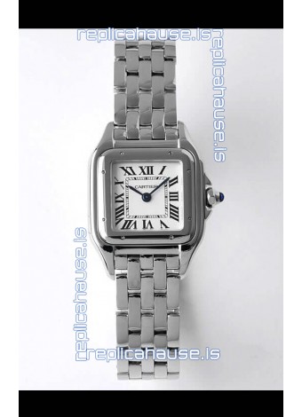 Cartier PANTHERE Edition 22MM 1:1 Mirror Quality Swiss Replica Watch in White Dial - Diamonds Bezel