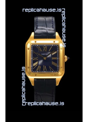 Cartier Santos Dumont 27MM Super Clone Edition Watch in Gold Casing 