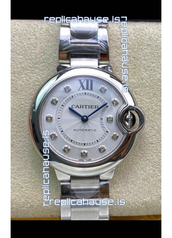 Ballon De Cartier Swiss Automatic 1:1 Mirror Quality 33MM in Steel Casing 