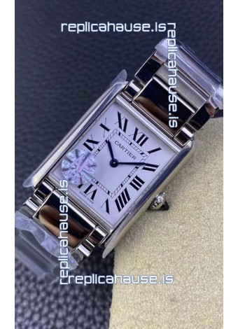 Cartier Tank Solo Swiss Quartz Watch in Stainless Steel Casing - 25.5MM Wide 1:1 Mirror Replica