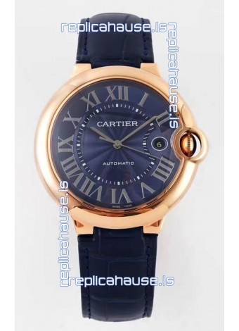 Ballon De Cartier Swiss Automatic 1:1 Mirror Quality 42MM in Rose Gold Casing
