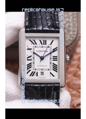 Cartier Tank Solo Swiss Automatic Watch in Stainless Steel Casing 31MM Wide 