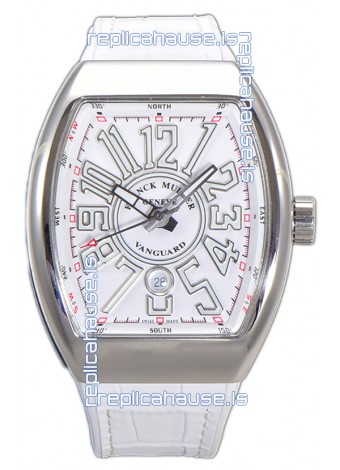 Franck Muller Vanguard Yachting V45 Stainless Steel Casing Rubber Clad Strap Swiss Replica Watch 