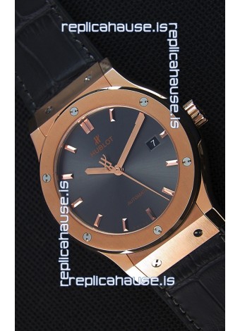 Hublot Classic Fusion Racing Grey King Gold Swiss Replica Watch - 1:1 Mirror Replica