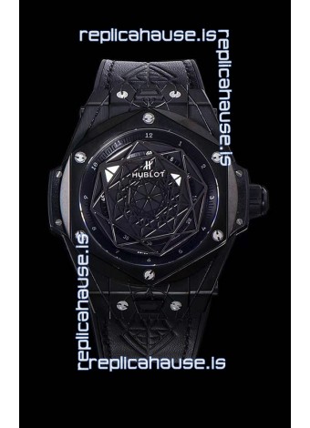 Hublot Big Bang One Click Sang Bleu 1:1 Mirror Replica in Ceramic Casing - 45MM Black Dial