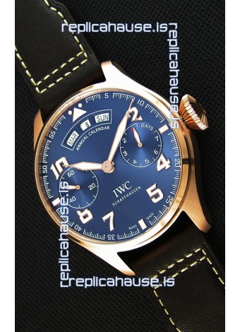 IWC Big Pilot Annual Calender Steel Blue Dial 1:1 Mirror Replica
