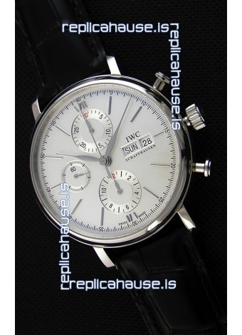 IWC Portofino Chronograph IW391007 White Dial 1:1 Mirror Replica Watch 