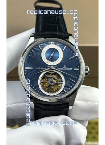 Jaeger LeCoultre Master Ultra-Thin Tourbillon Blue Dial Stainless Steel Casing