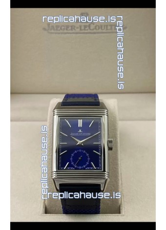 Jaeger-LeCoultre Reverso DuoFace Steel Casing Watch Blue Dial in Swiss Automatic Movement