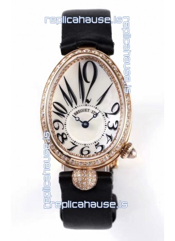 Breguet Reine De Naples Ladies Rose Gold Swiss 1:1 Edition Replica Watch 