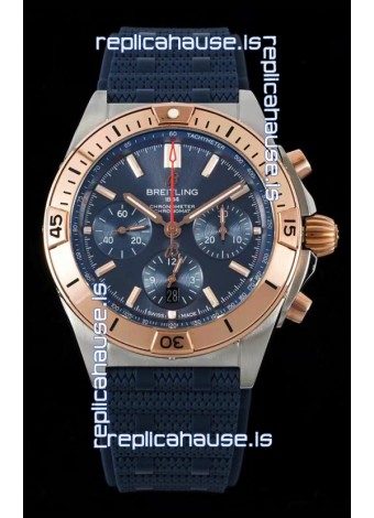 Breitling Chronomat B01 42 Edition Swiss 904L Steel Casing Blue Dial 1:1 Mirror Replica Watch