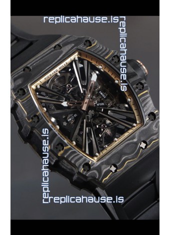 Richard Mille RM12-01 Carbon Fiber Case Genuine Tourbillon Movement 1:1 Mirror Replica Watch
