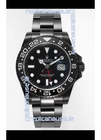 Rolex GMT Masters II REF.126710BLRO BLAKEN Swiss Replica - 904L Steel in DLC Coating
