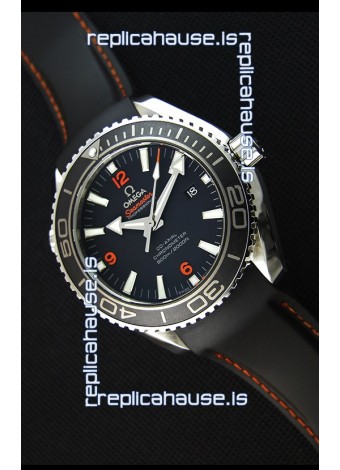 Omega Seamaster Planet Ocean Swiss Black Strap Replica 45MM 1:1 Ultimate Edition Watch 