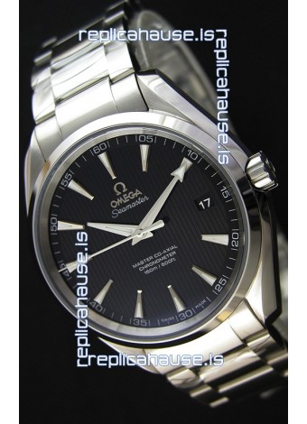 Omega Master Co-Axial Aqua Terra 150M Black Dial 1:1 Mirror Replica
