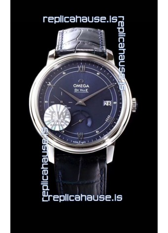 Omega De Ville Prestige Power Reserve 904L Steel 1:1 Mirror Swiss Watch Blue dial
